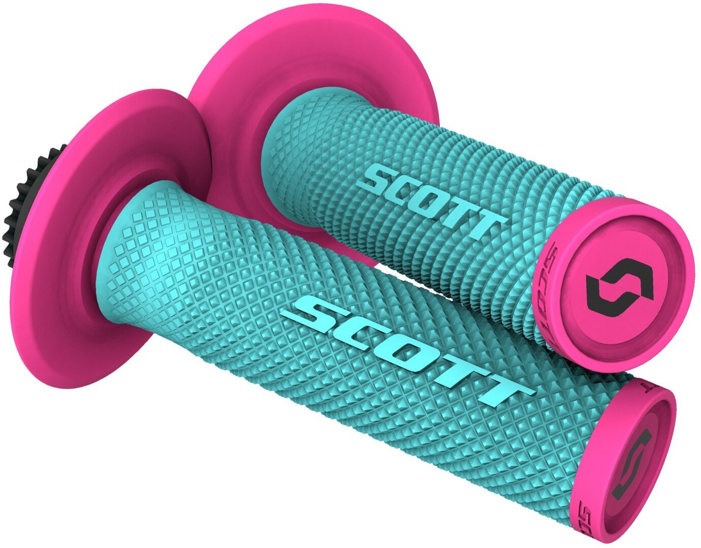 Scott SX II Lock-On Mânere + Set cu came albastru Figura 1
