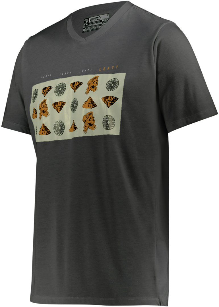 Leatt MTB All Mountain 2.0 Symbol Short Sleeve Tricoul de bicicletă Gri închis S Figura 2
