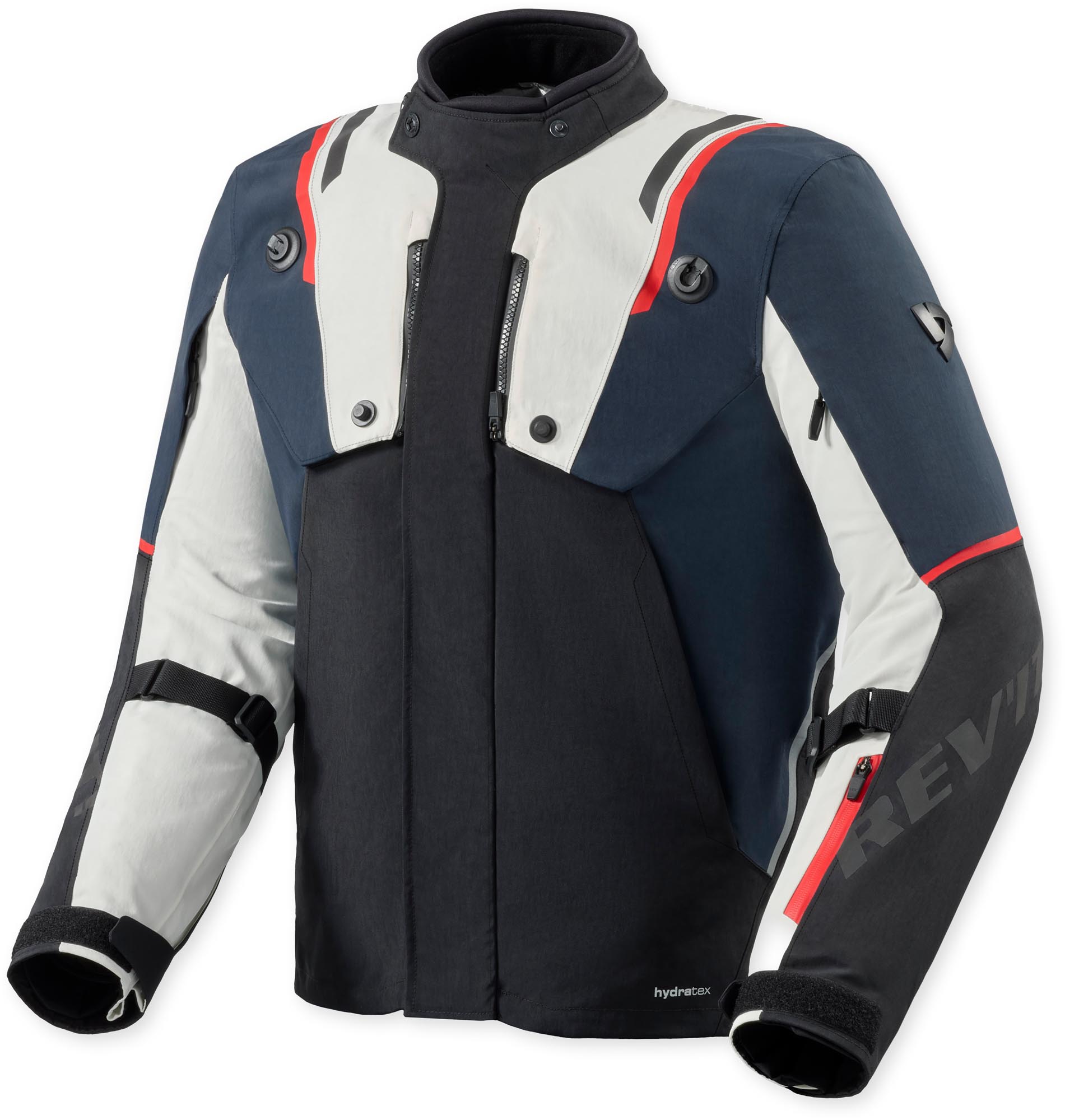 Revit Fractal H2O waterproof Motorcycle Textile Jacket blue/white XL Figure 1