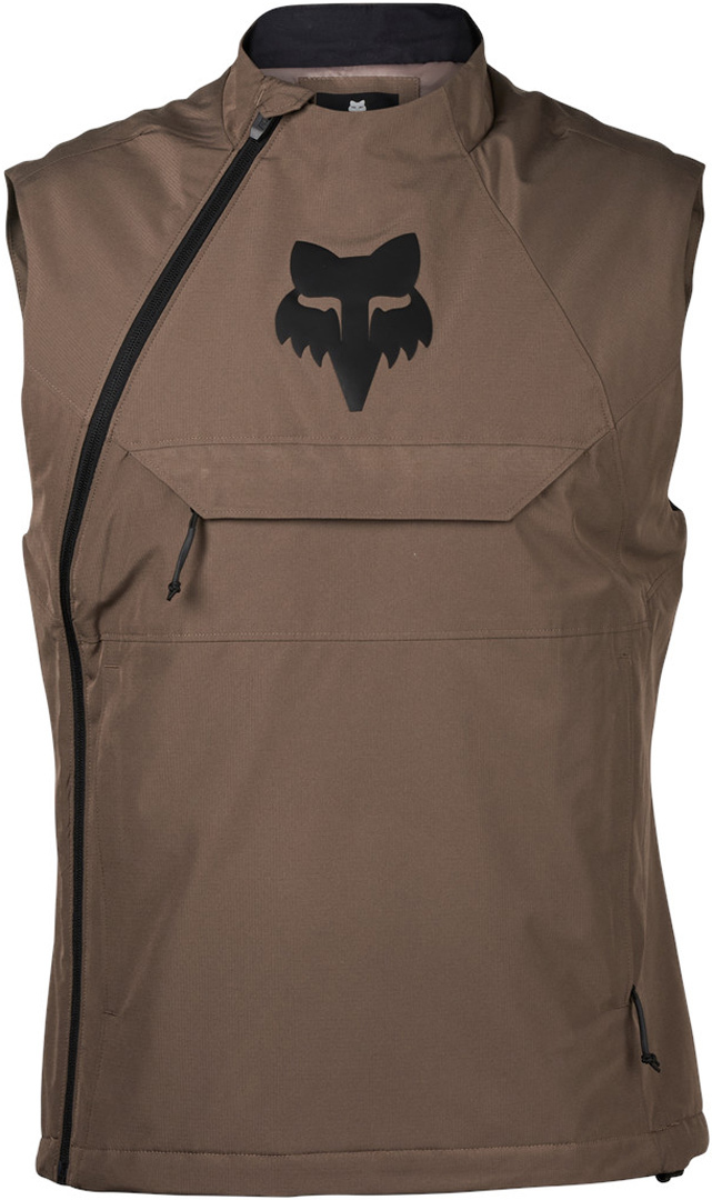 FOX Ranger Off-Road Wind Chaleco de motocross gris/marrón M Figura 1