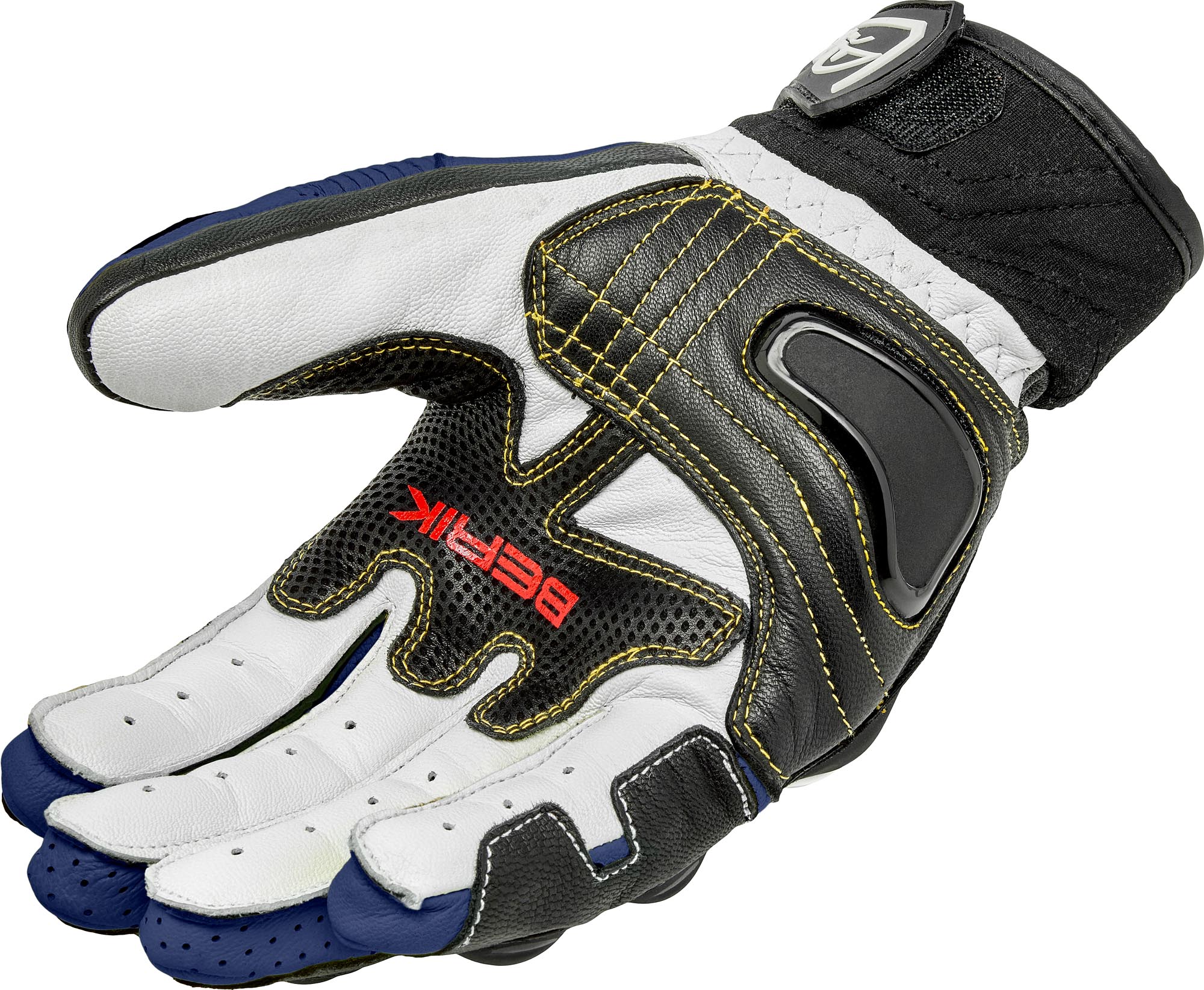 Berik Ariax Adventure Motorcykelhandskar Svart/blå XS Figur 2