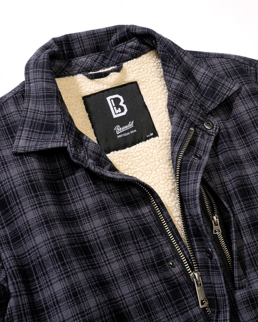 Brandit Classic Sherpa Textiljacke anthrazit/schwarz XL Abbildung 4