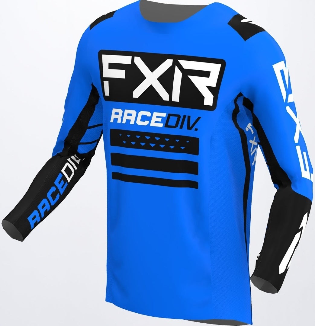 FXR Off-Road RaceDiv Motocross Jersey blå/sort L Figur 1