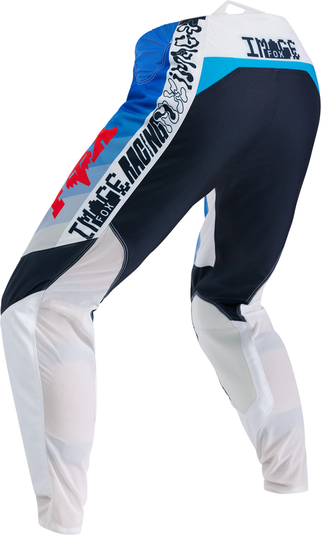 FOX 360 Fade Pantalons de motocross Blanc/bleu 34 Figure 8