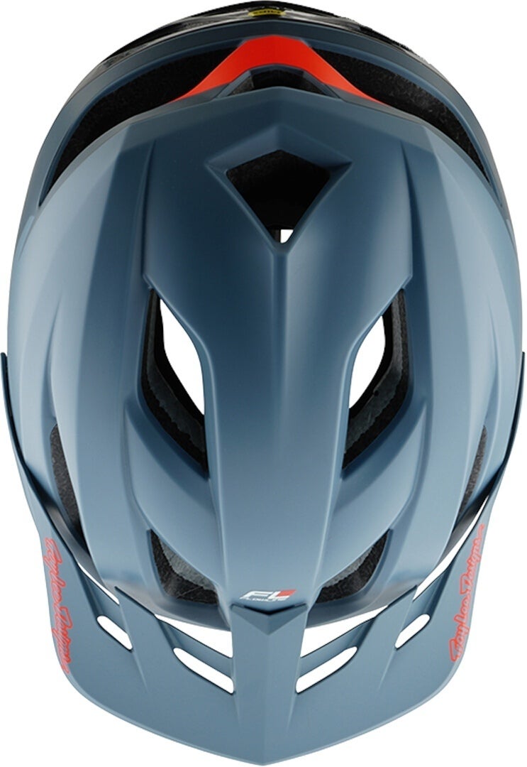 Side view of Troy Lee Designs Mips Flowline SE Trooper Bicycle Helmet