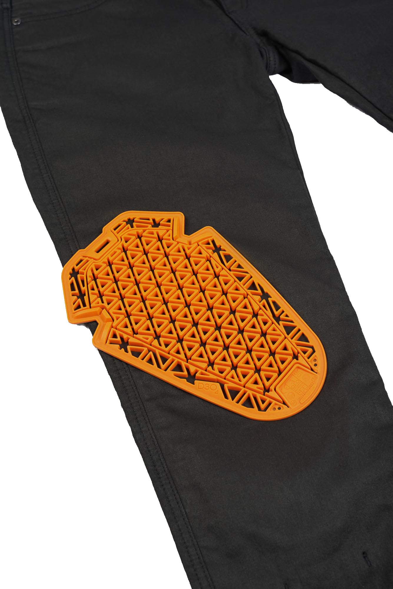 Side view of Pando Moto Lorica Black Ladies Motorcycle Jeans