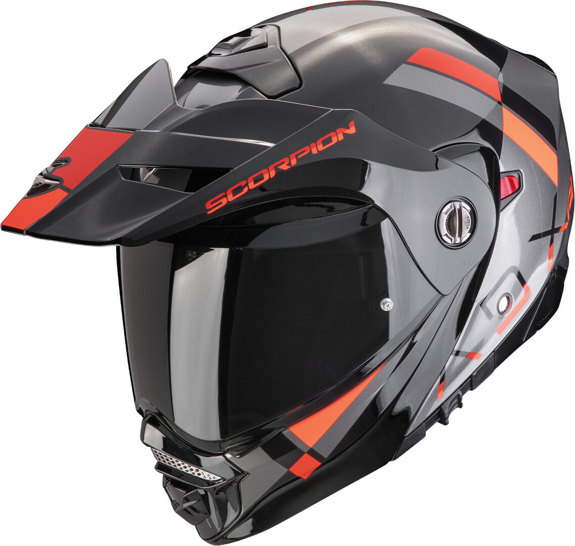 Scorpion ADX-2 Galane Casco nero/argento/rosso S (55/56) Figura 1