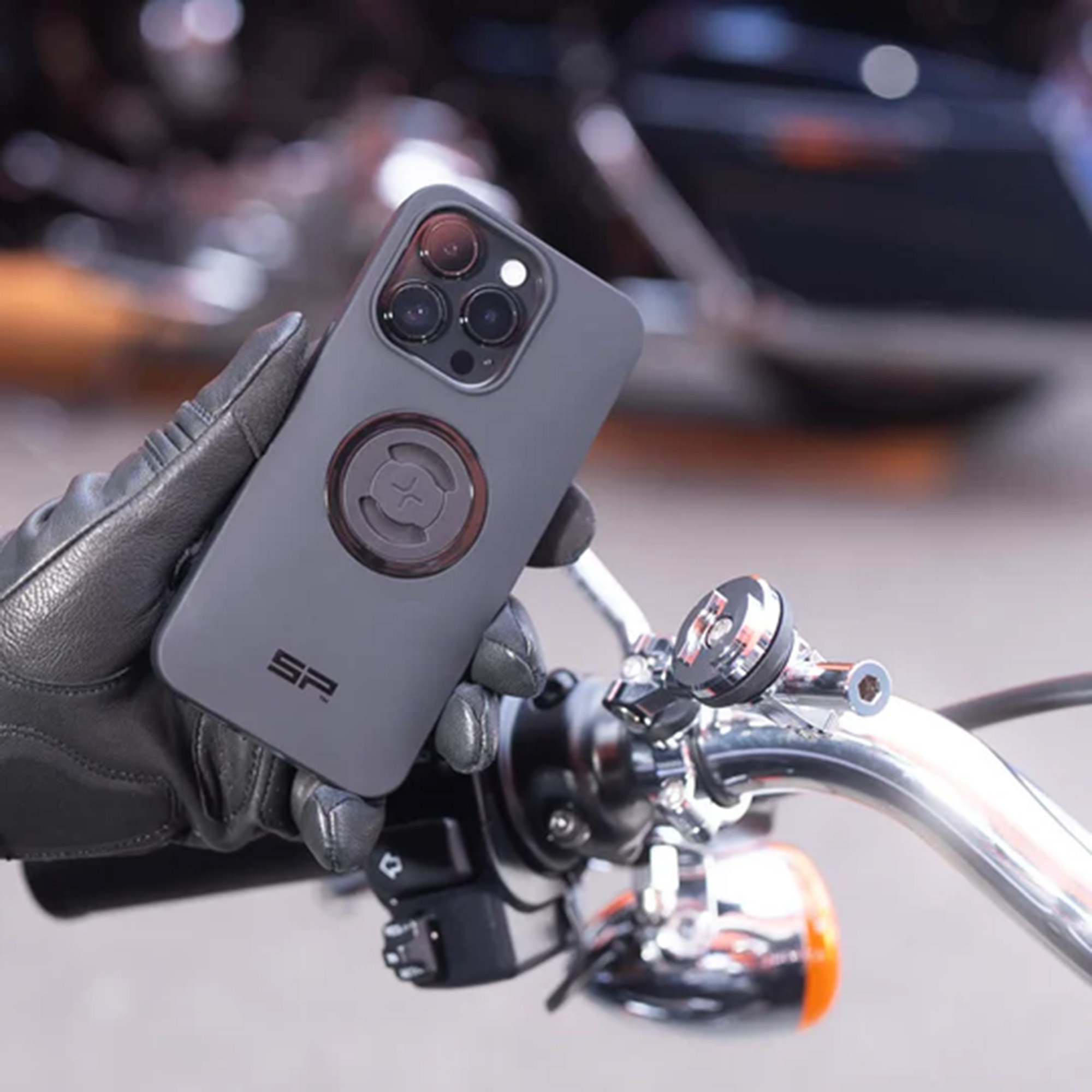 SP Connect 3D Chrome Oversized Motorcykelfäste Figur 3