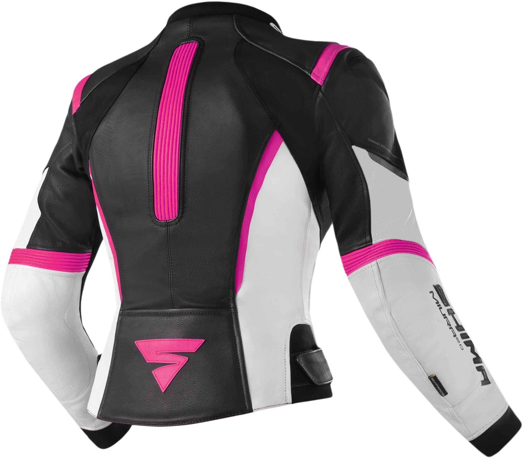 SHIMA Miura 2.0 Damen Motorrad Lederjacke schwarz/pink 42 Abbildung 2