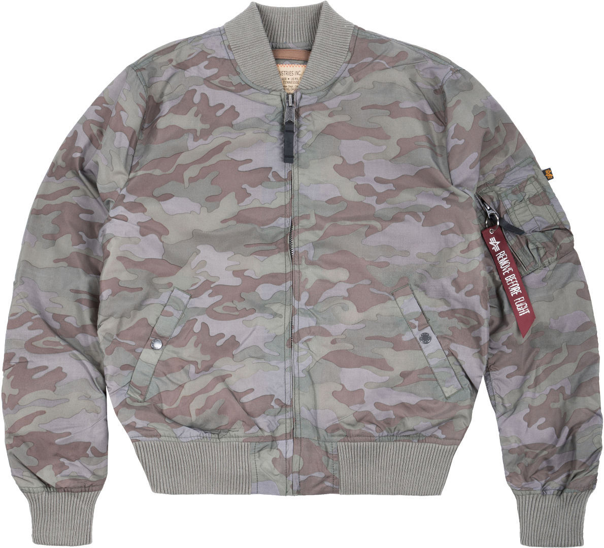 Alpha Industries MA-1 TT Jacke hellgrau/dunkelgrau L Abbildung 1