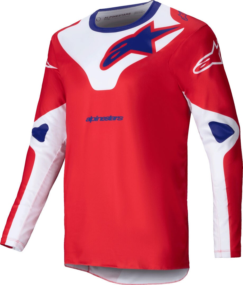 Alpinestars Racer Veil Motorcross trui rood/wit XXL Figuur 1