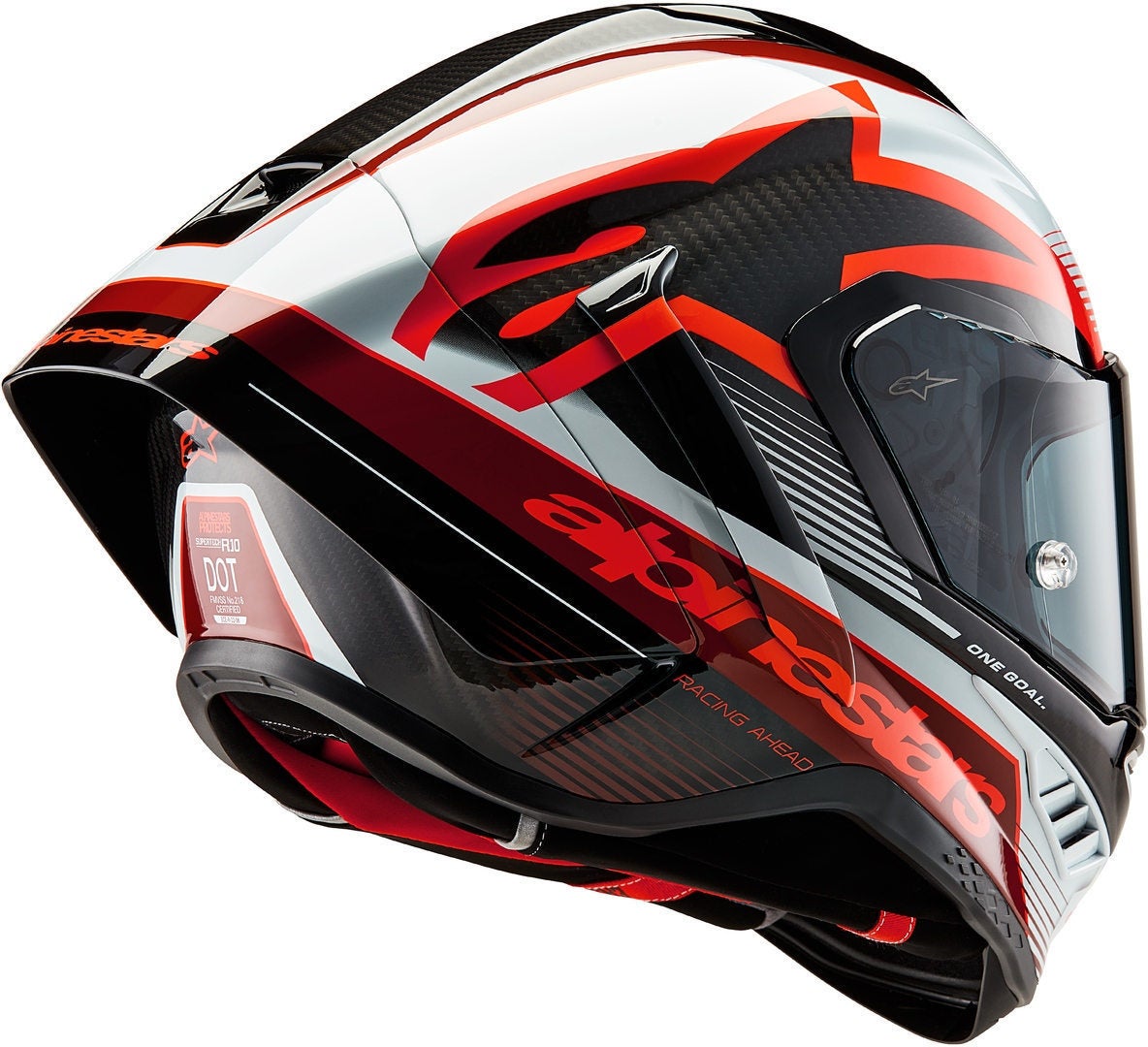 Alpinestars Supertech R10 Team Carbon Helm schwarz/rot/weiß XXL (63/64) Abbildung 7