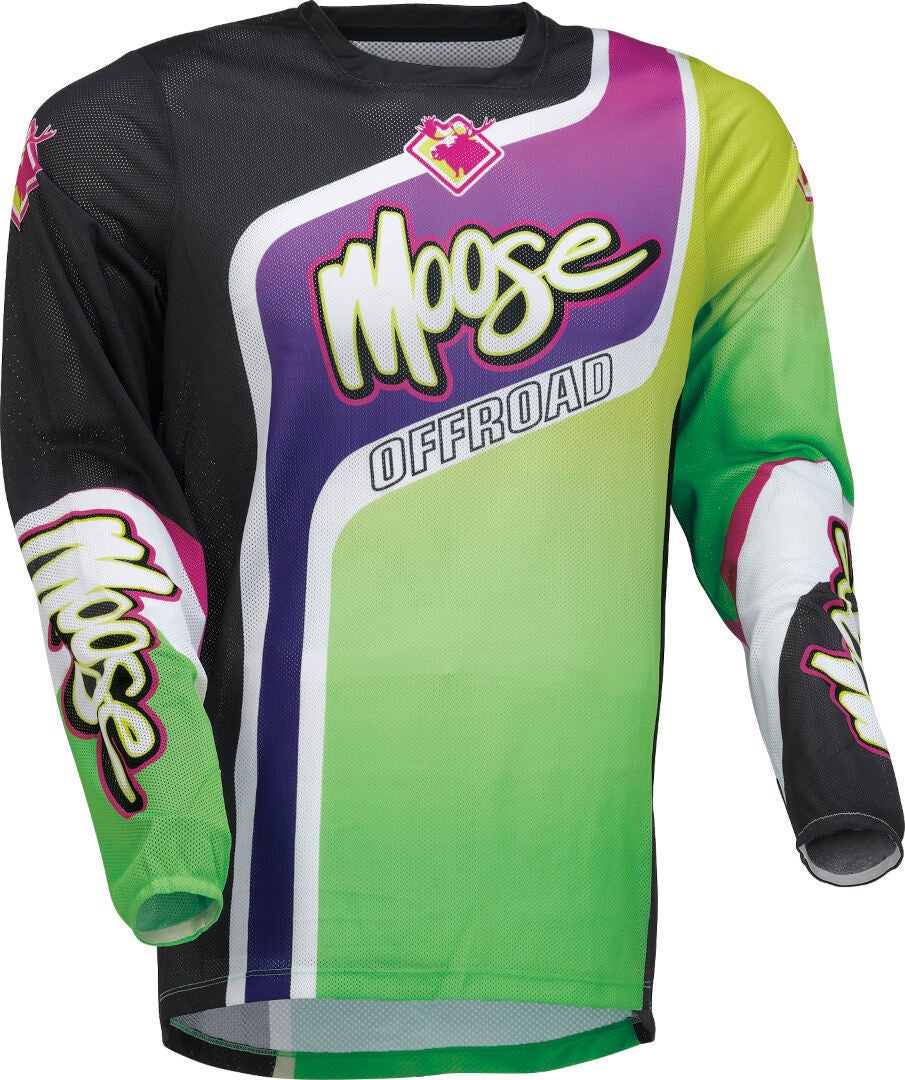Moose Racing Sahara 2022 Maillot de motocross Vert/Violet L Figure 1