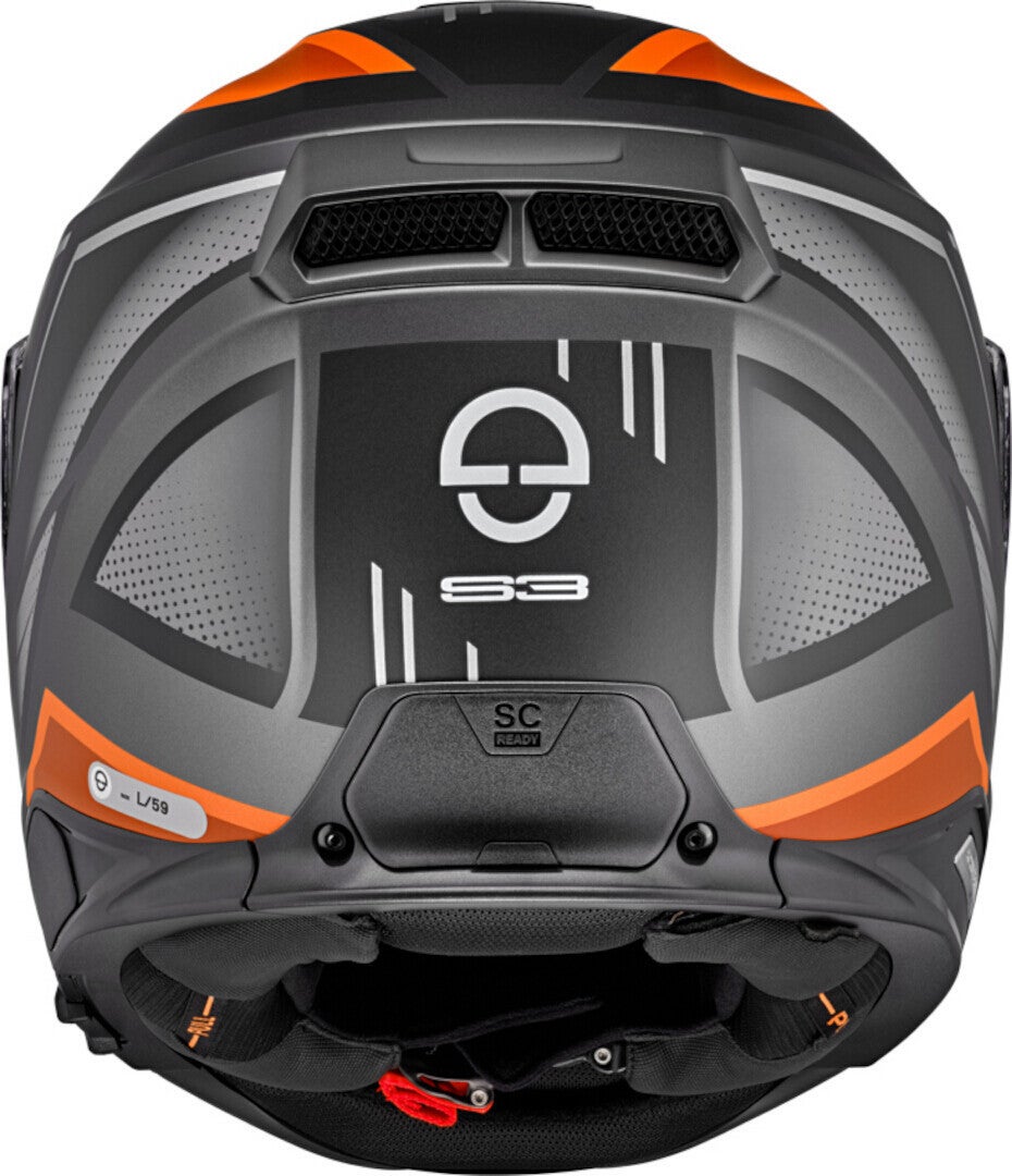 Schuberth S3 Storm Hjelm grå/oransje XXXL (64/65) Figur 4