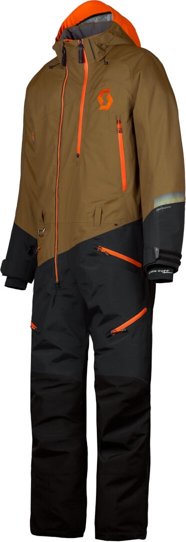 Scott DS-I Dryo 2023 Terno de Snowmobile de Uma Peça preto/marrom 2XL Figura 2