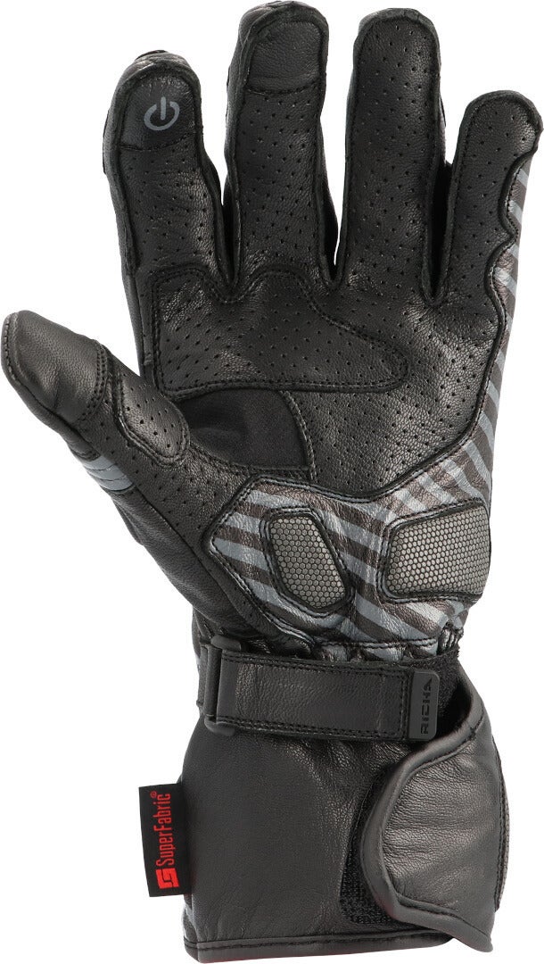 Richa Savage 3 Stripe perforerede motorcykelhandsker XL Figur 3