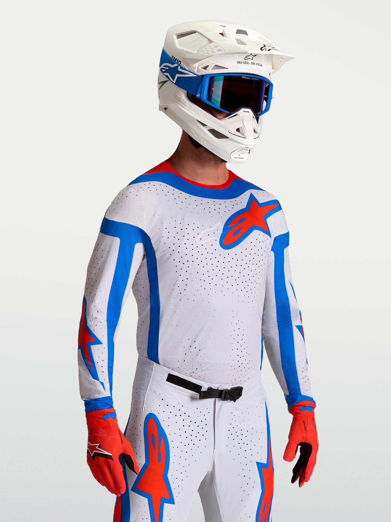 Alpinestars Supertech Vesta モトクロスジャージ 紫/赤 M 図4