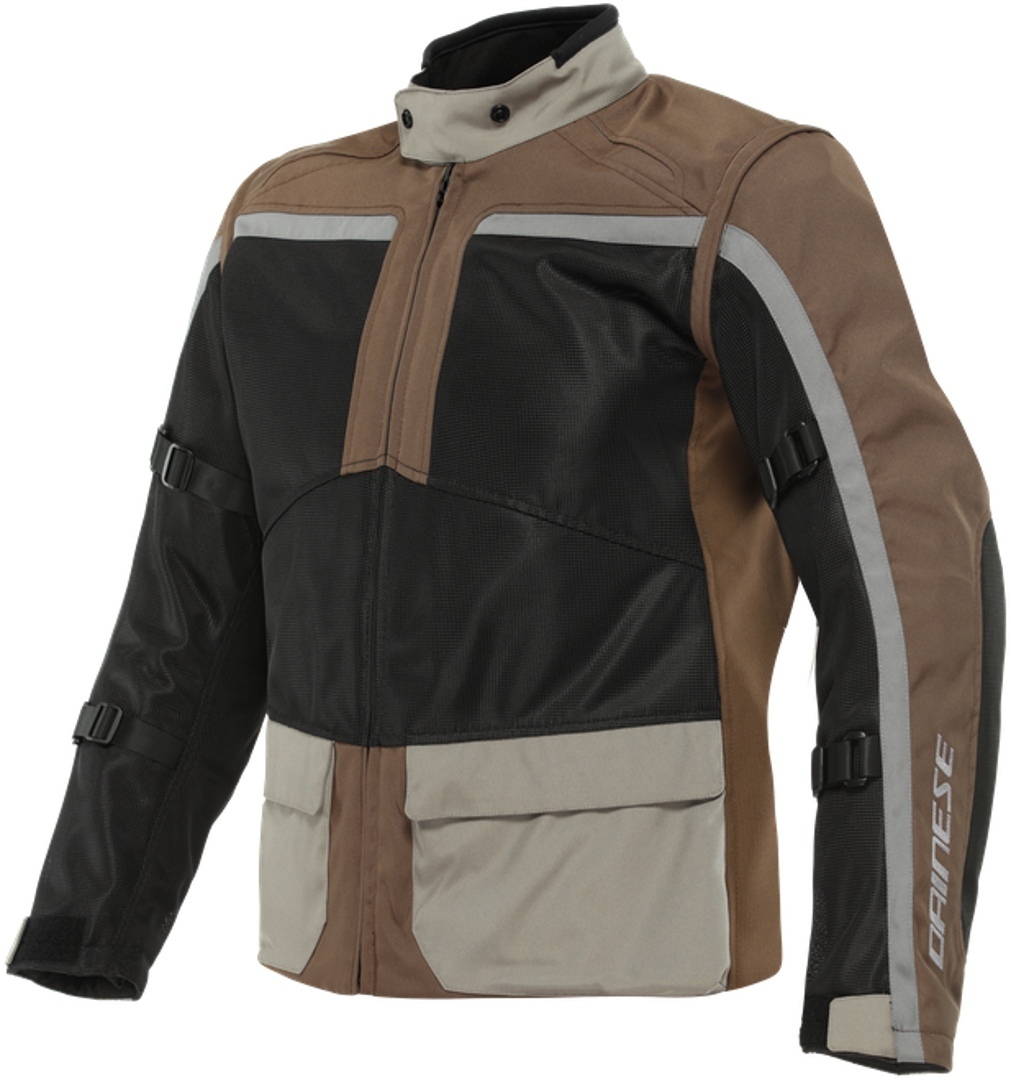 Dainese Outlaw Tex Motorcycle Textile Jacket black/brown 52 Figure 1