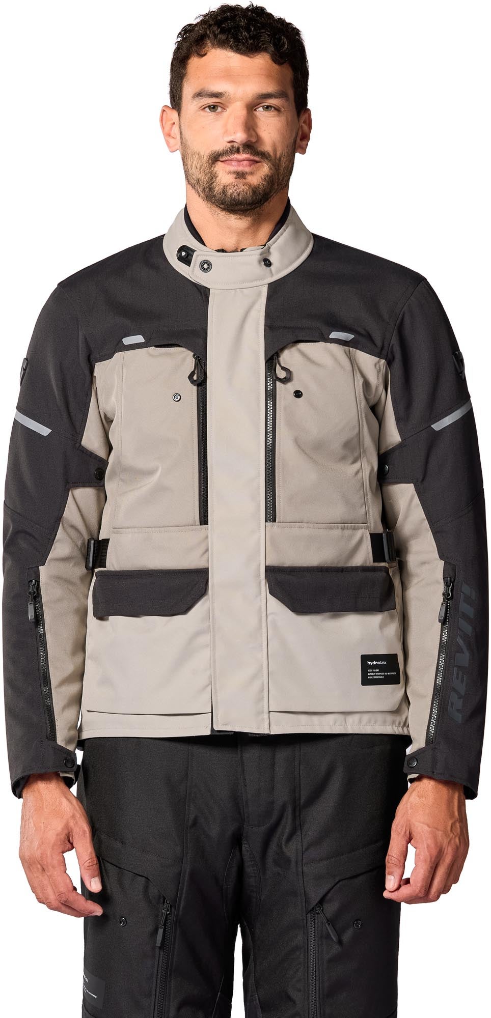 Revit Outback 5 H2O wasserdichte Motorrad Textiljacke sand/schwarz 2XL Abbildung 3