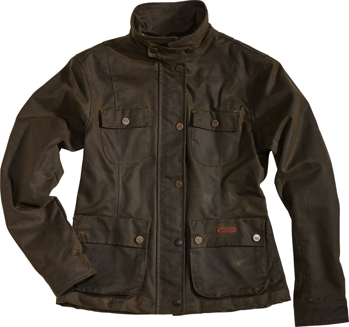 Rokker Wax Cotton Giacca Lady Verde M Figura 1