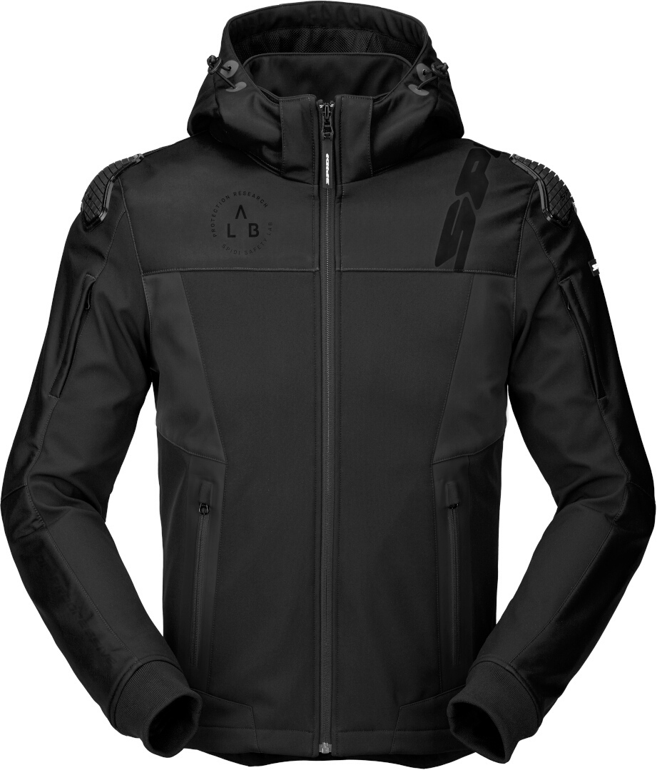 Spidi Warrior Motorrad Hoodie schwarz L Abbildung 1
