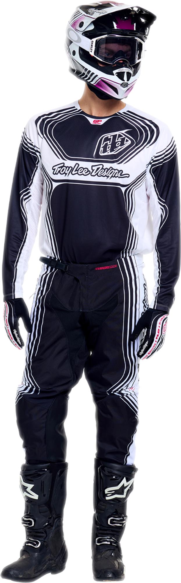 Troy Lee Designs GP Pro Streamline Motocrosstrøje Sort/hvid M Figur 17
