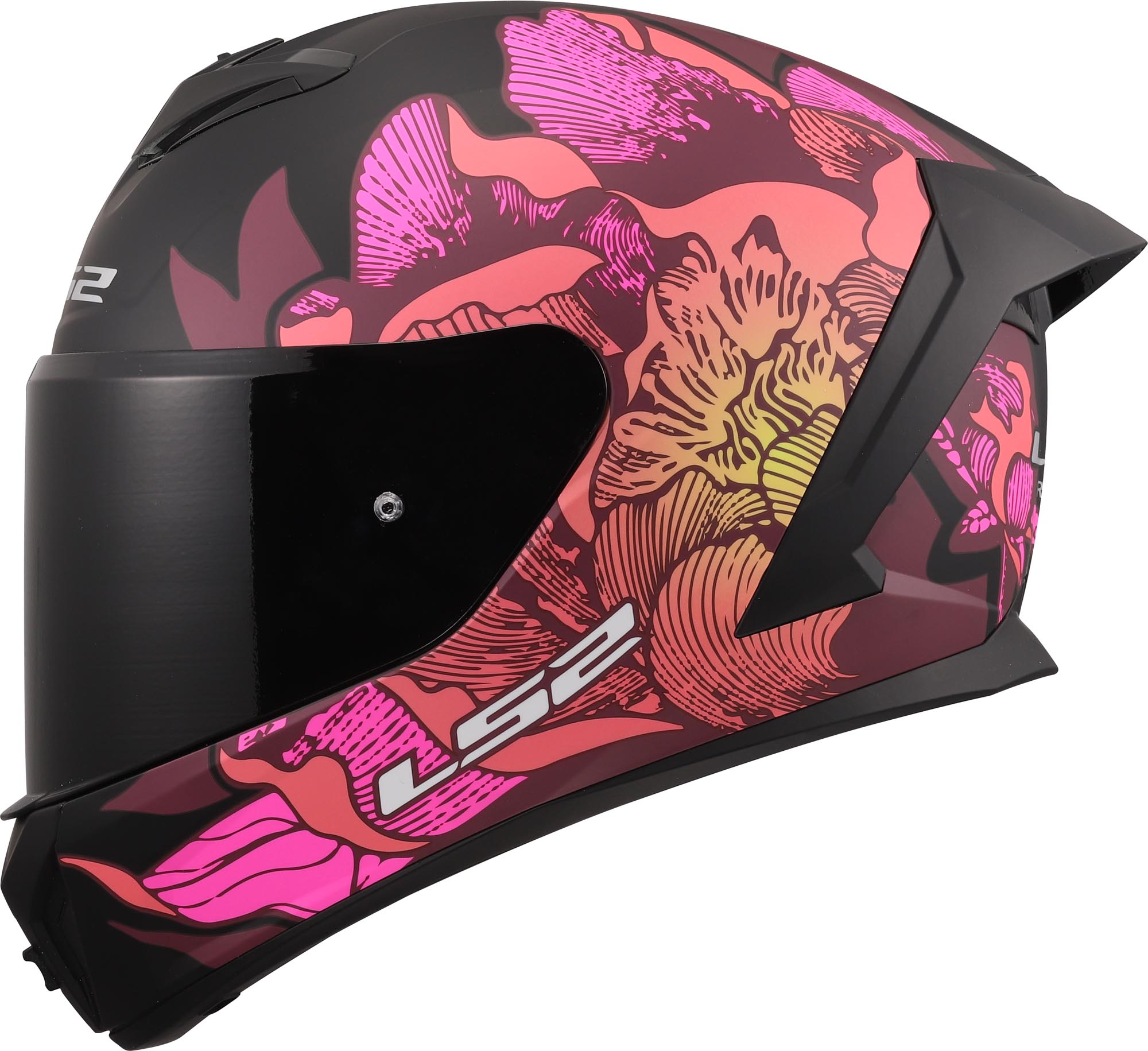LS2 FF820 Rapid III Poppies Casque noir/rose L (59/60) Figure 2