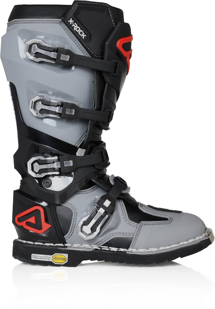 Acerbis X-Rock MM Motocross støvler sort/grå/rød 42 Figur 4