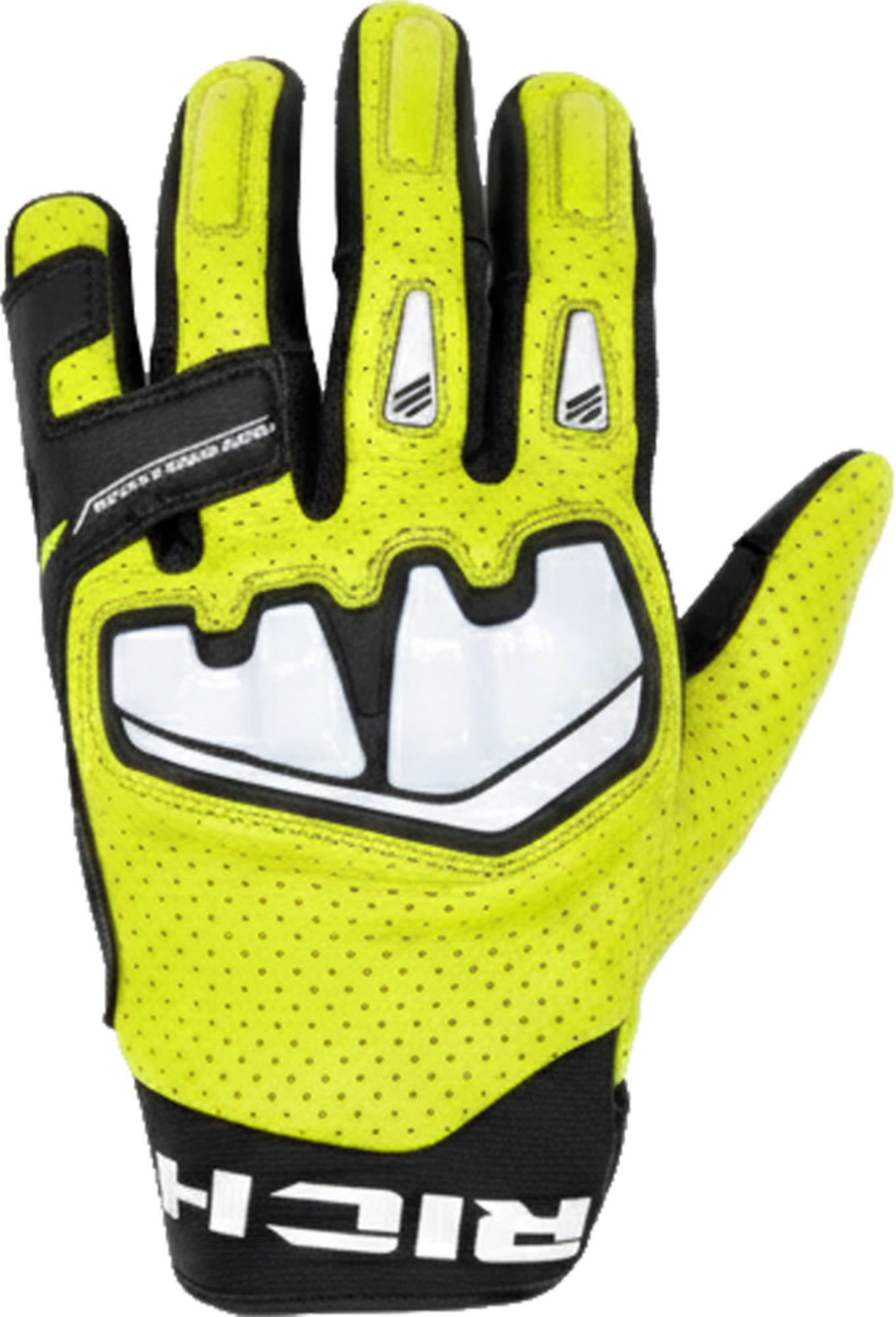 Richa Stradale AP-X Motorcycle Gloves black/yellow M Figure 1