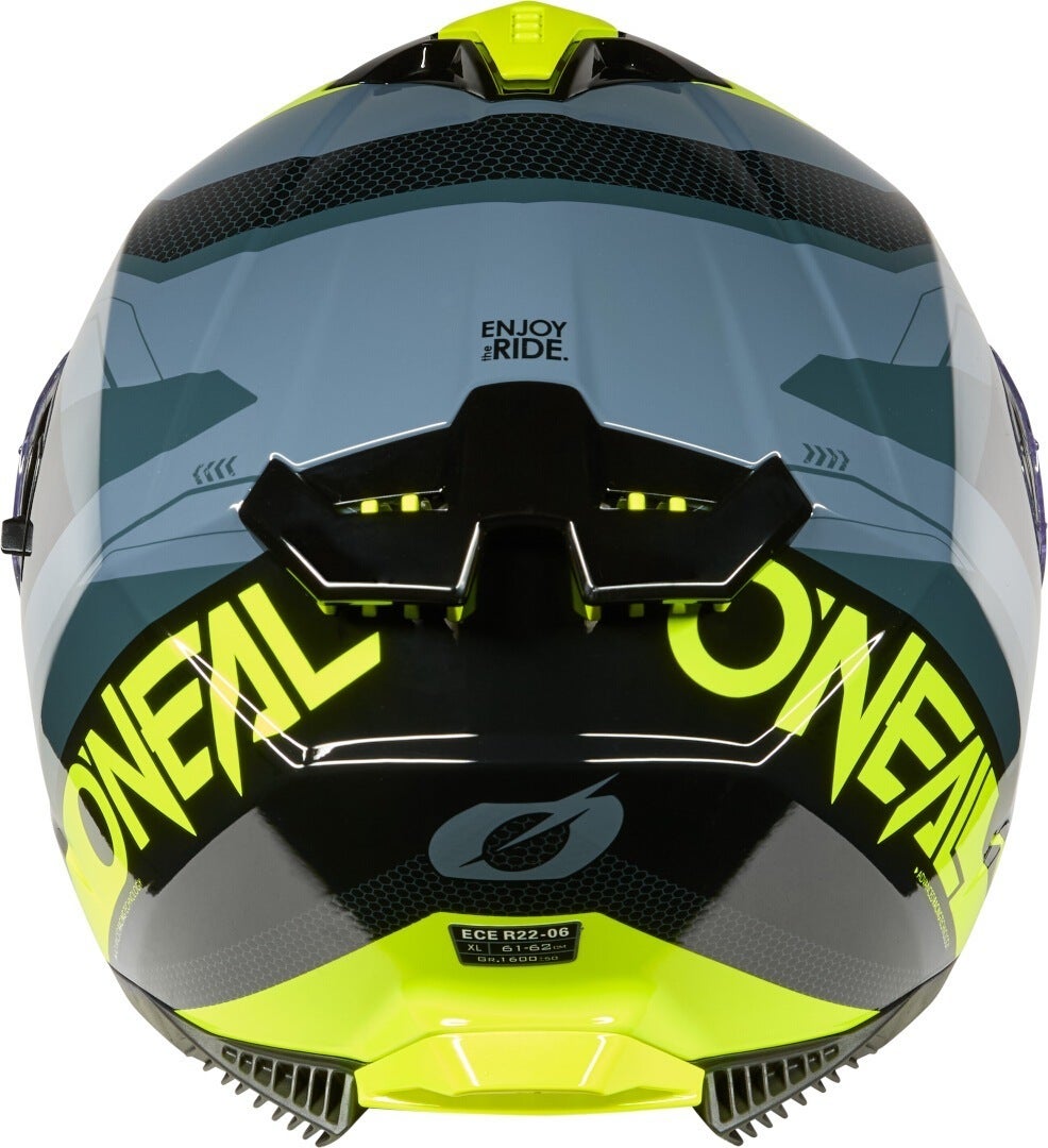 Oneal Challenger EXO V.25 Hjelm sort mat/grå/neon-gul S Figur 2