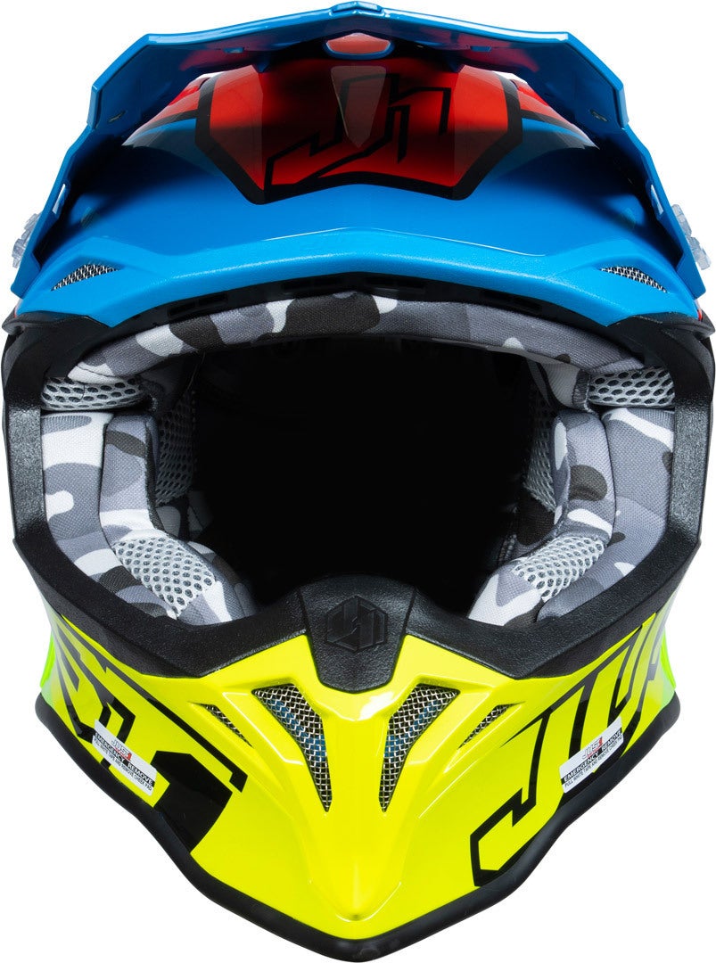 Just1 J39 Thruster Capacete de Motocross amarelo/vermelho S (55/56) Figura 4