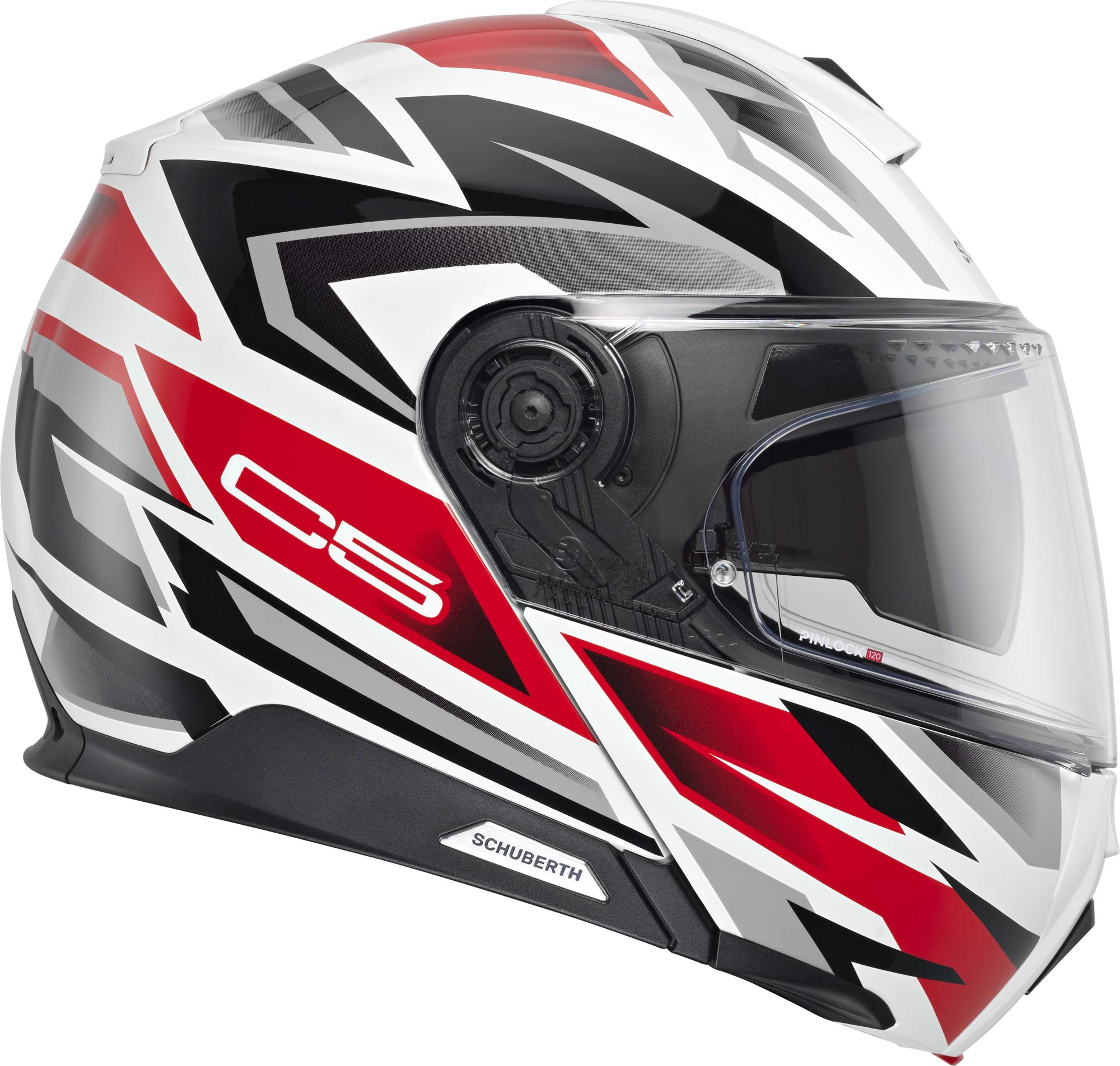 Schuberth C5 Zenith Casque Rouge/Blanc XL (61) Figure 3