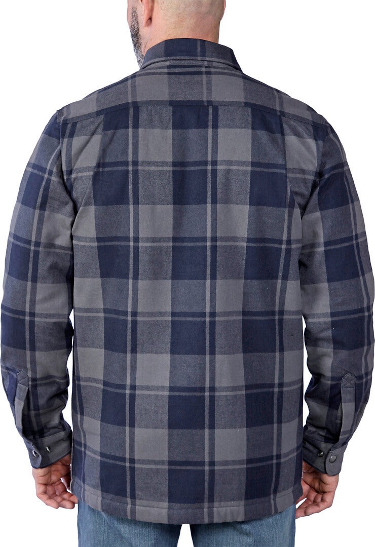 Carhartt Heavyweight Flannel Sherpa Camicia blu M Figura 5