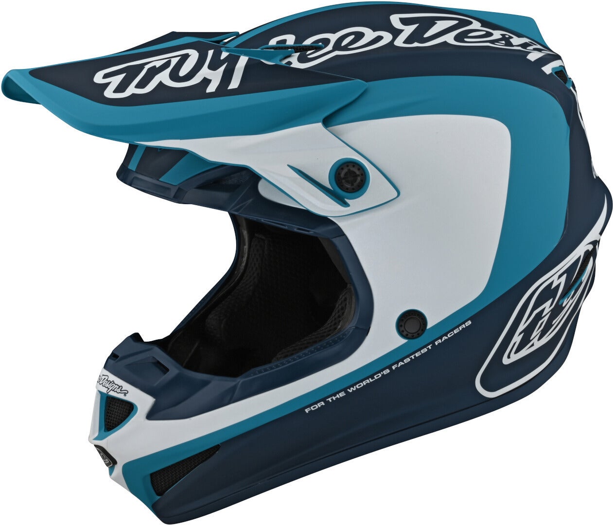 Troy Lee Designs SE4 Corsa Motocross Helmet blue/white/blue M Figure 1