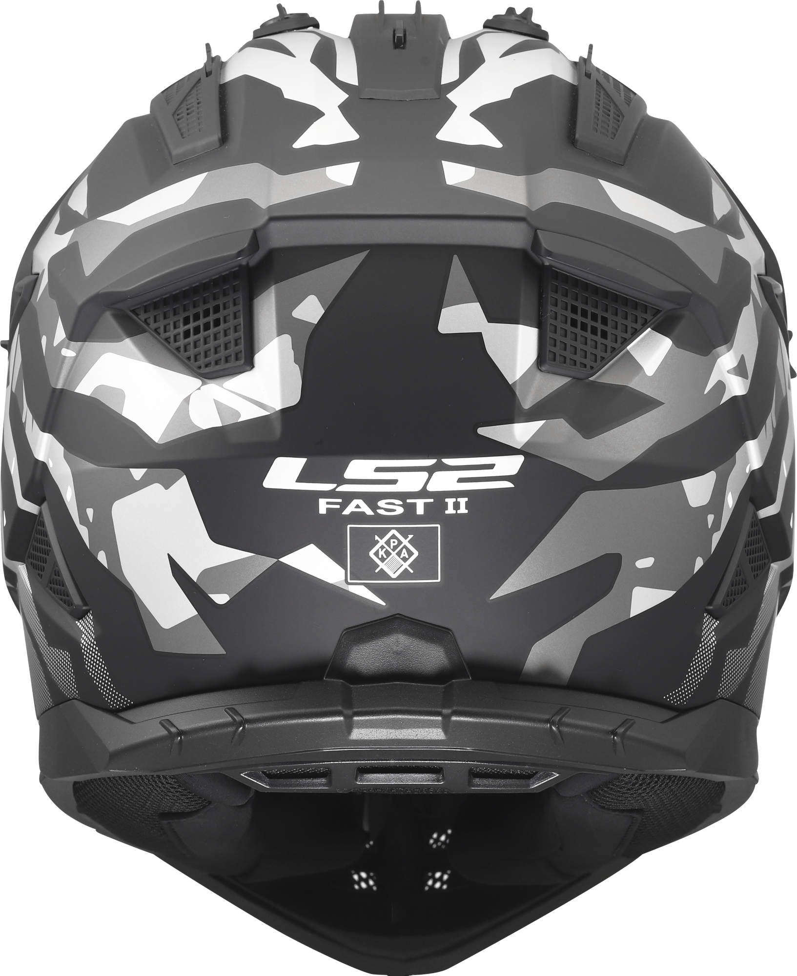 LS2 MX708 Fast II Grotesk Casque de motocross noir/gris S (55/56) Figure 4