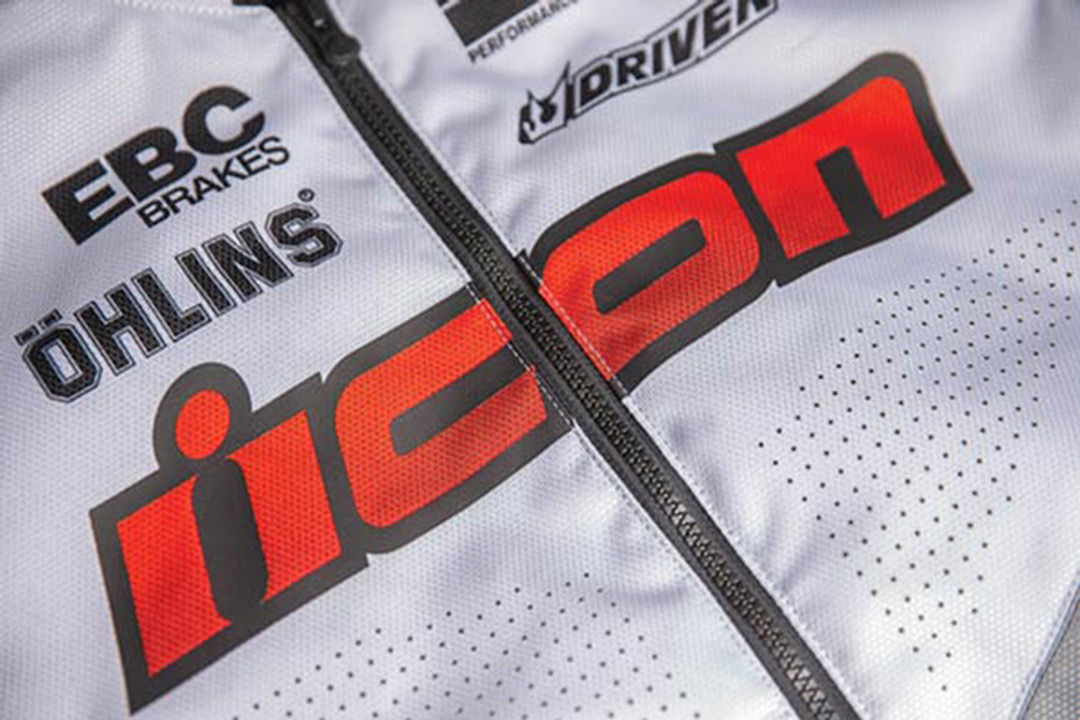 Icon Hooligan Ultrabolt Motorcycle Textile Jacket grey/black/red XL Figure 7