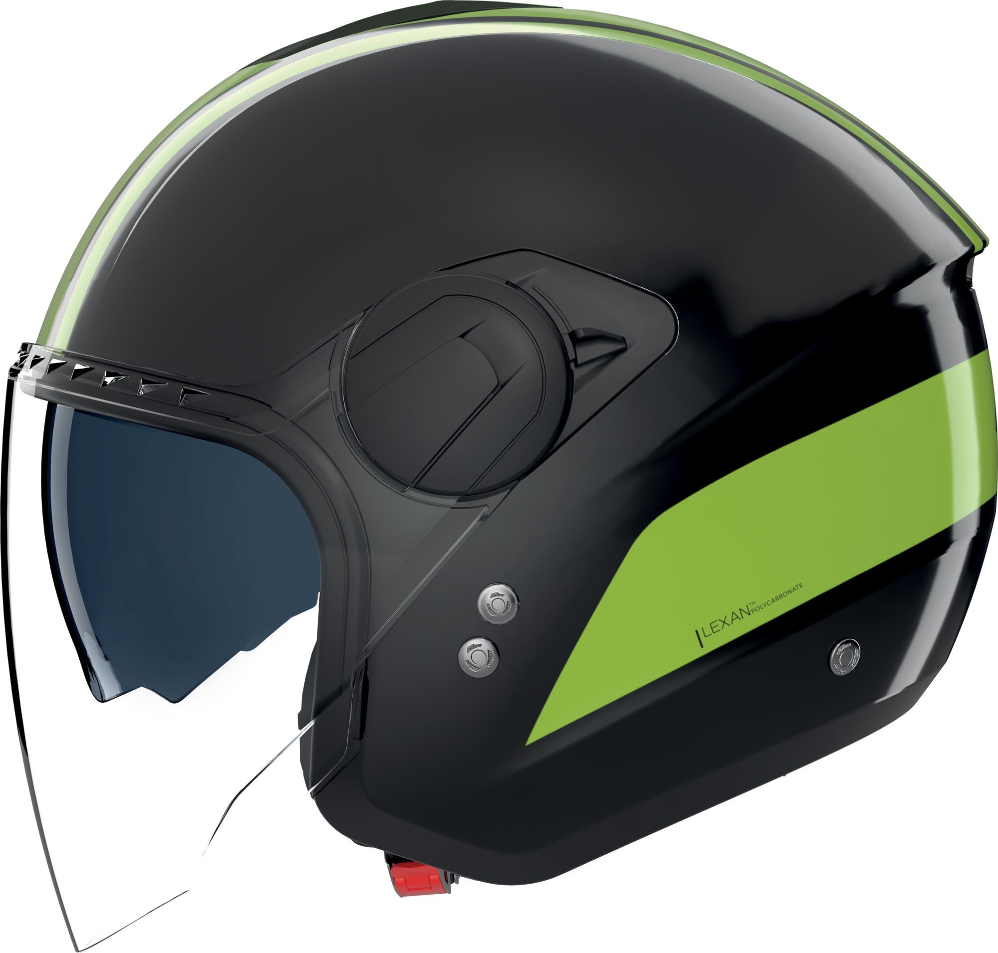 Nolan N20-2 Visor Dolce Vita Jethjelm sort/grøn XS (55) Figur 3