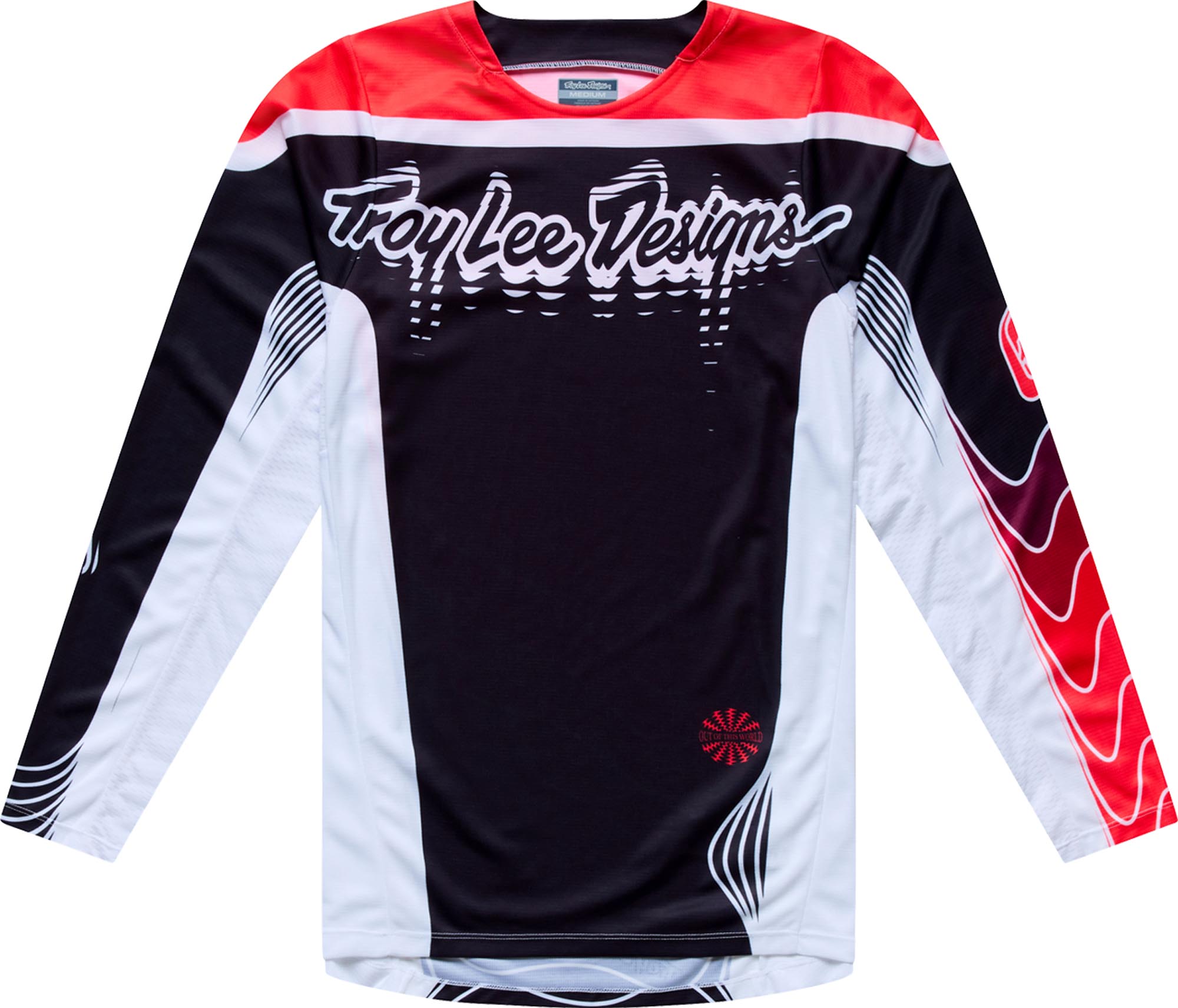 Troy Lee Designs GP Pro Stagger Motokrosový dres Černá/červená M Obrázek 1