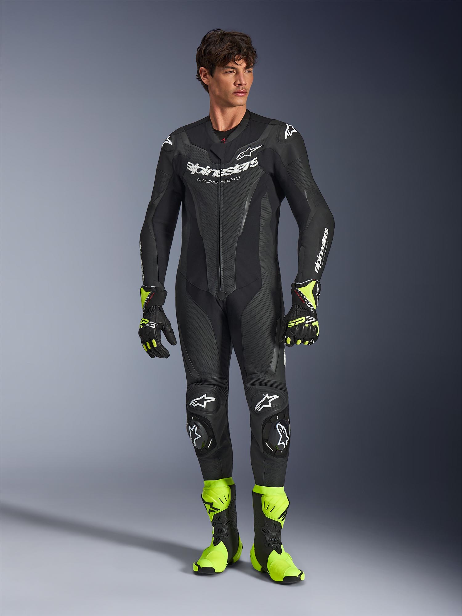 Alpinestars GP Force V2 1-Piece Motorcycle Leather Suit black 58 Figure 4