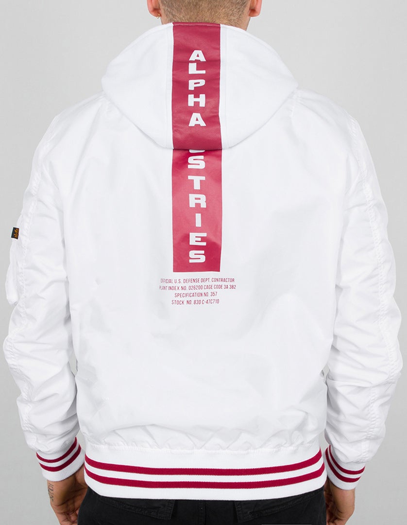 Alpha Industries MA-1 TT Hood Defense Jaqueta Branco M Figura 2