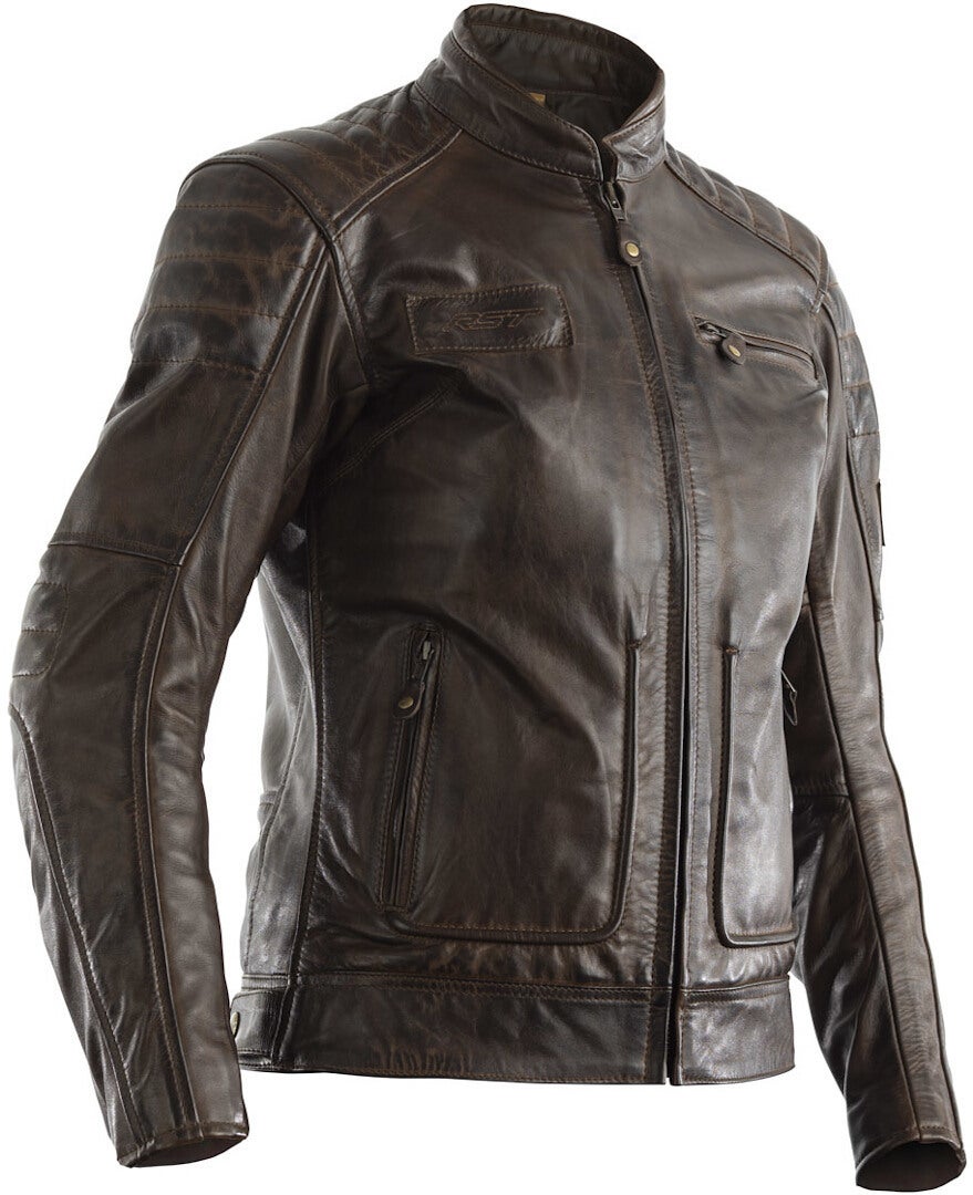 RST Roadster II Dames Motorcycle Leather Jacket bruin XL Figuur 2