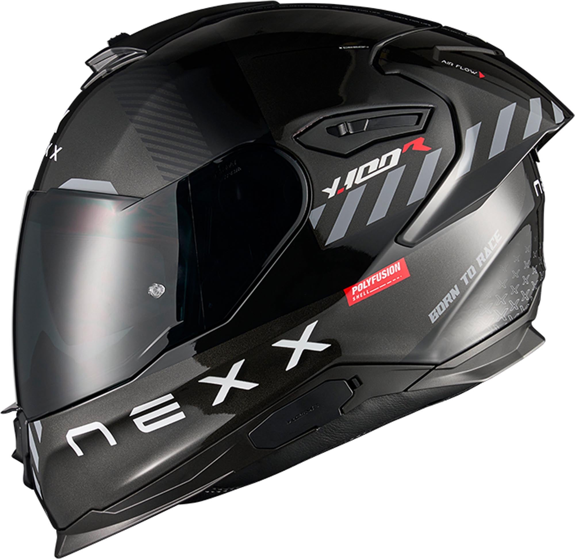 Nexx Y.100R Fade Casco nero/rosso S (55/56) Figura 2