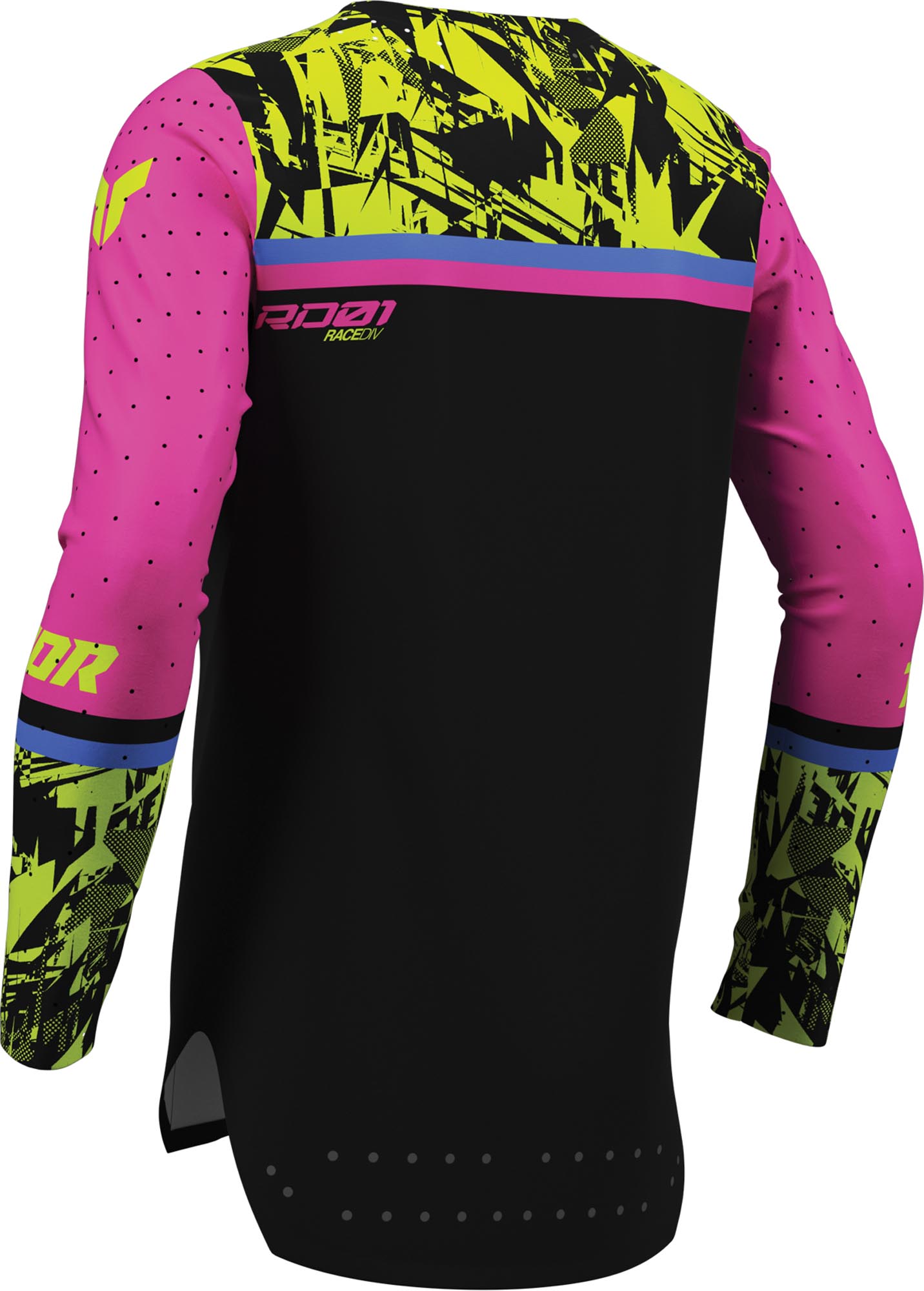 Thor Sportmode Punkd Jugend Motocross Jersey schwarz/gelb M Abbildung 2