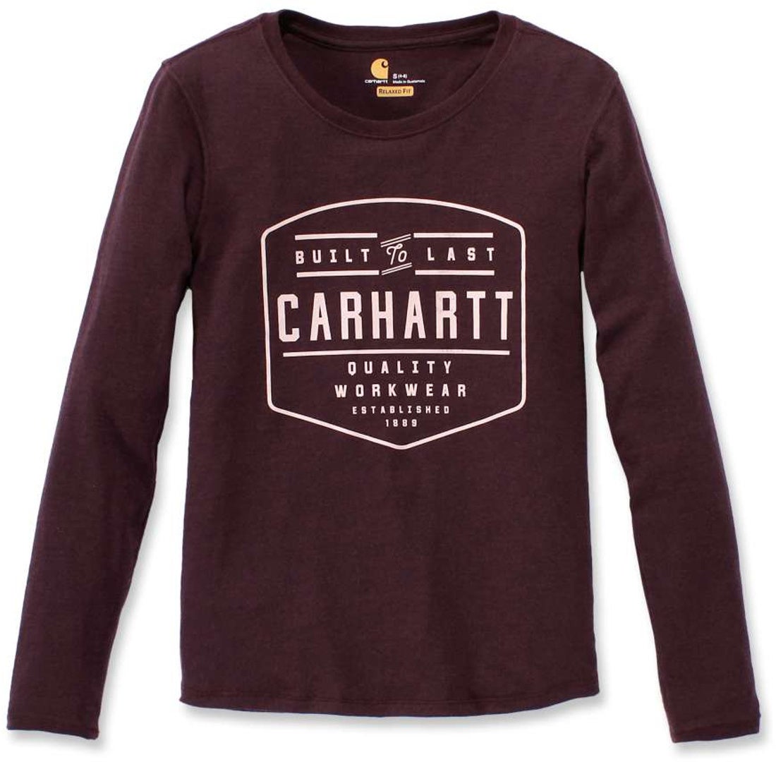 Carhartt Lockhart Donna Long Sleeve Camicia Rosso Borgogna XL Figura 1