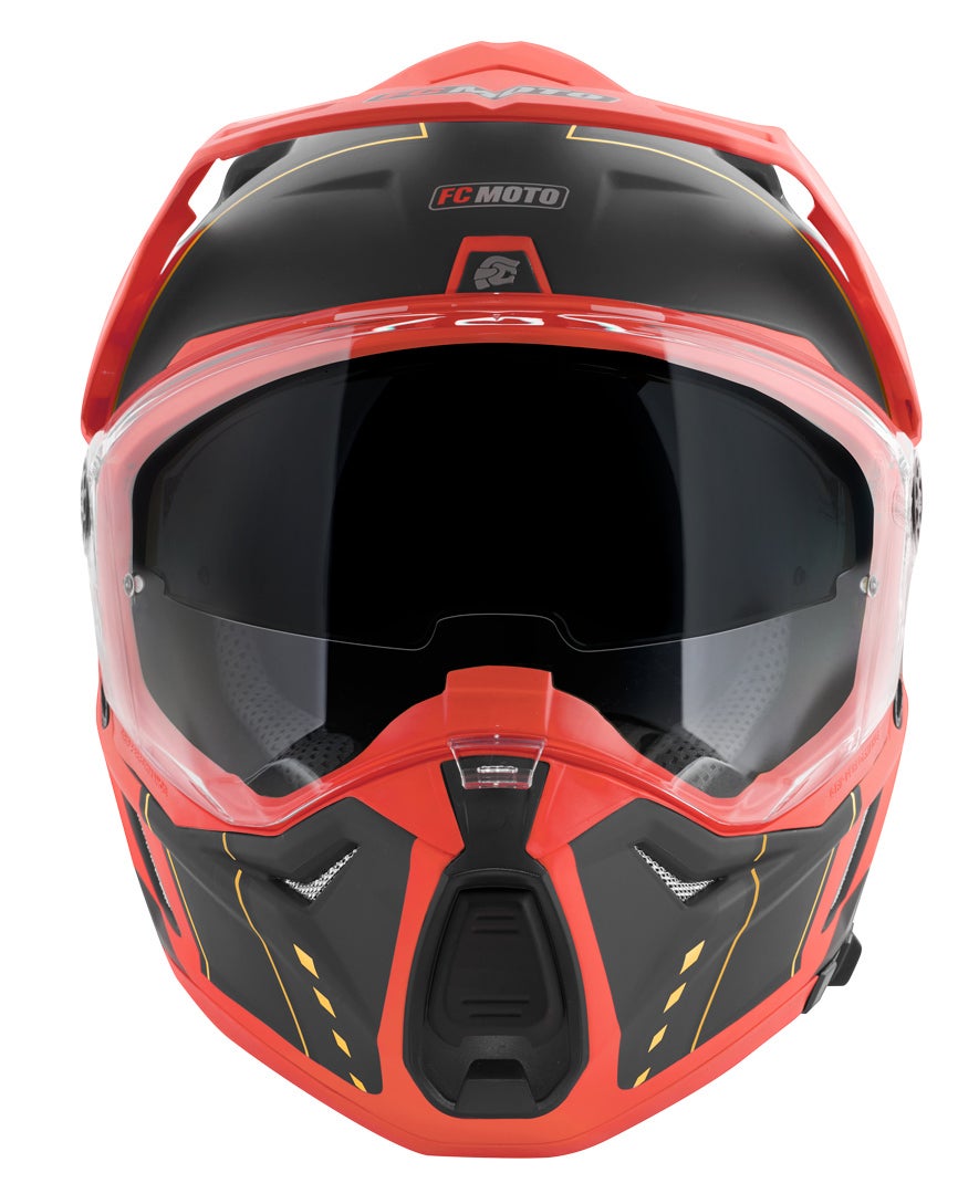 FC-Moto Merkur Pro Air Casco Enduro nero/rosso L Figura 9