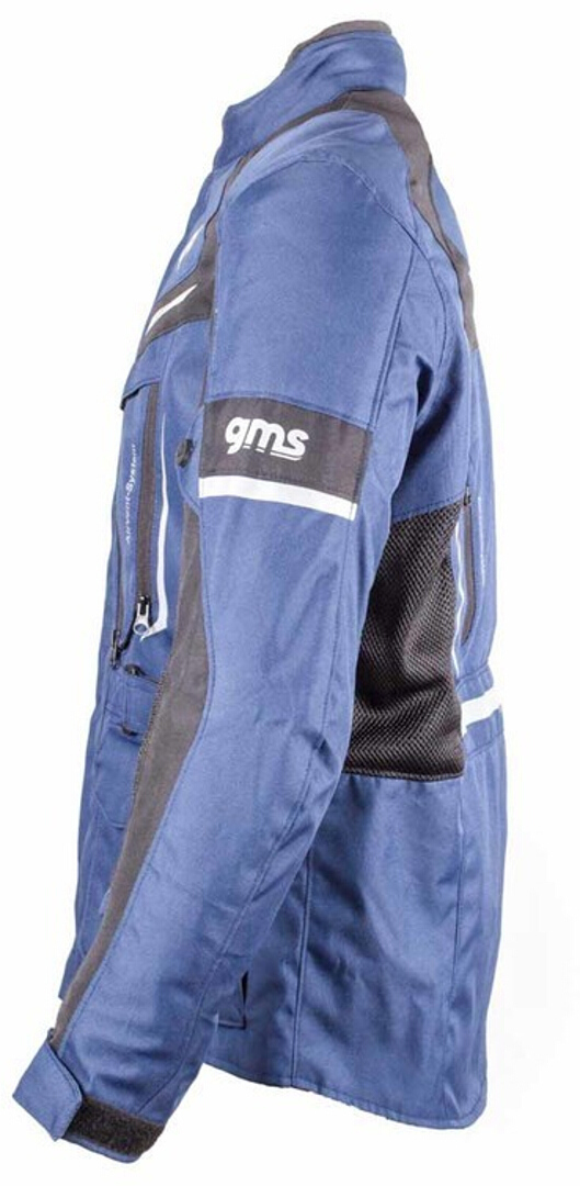 GMS Track Light Motocyklová textilní bunda modrá/černá L Obrázek 4