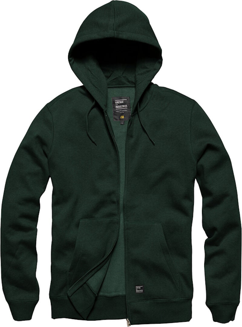 Vintage Industries Redstone Zip Hoodie dunkelgrün M Abbildung 1