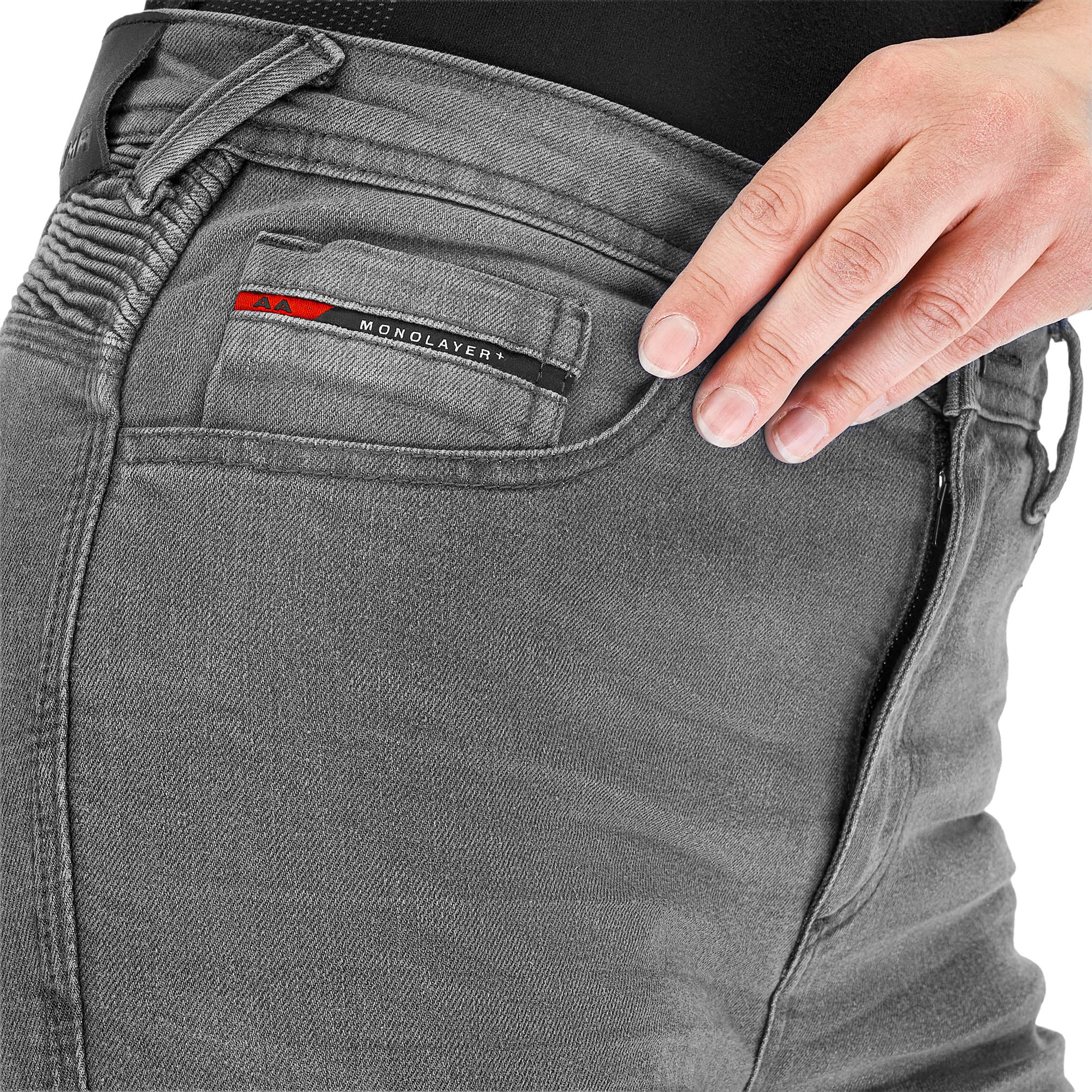 Side view of SHIMA Zenith Ladies Motorcycle Jeans