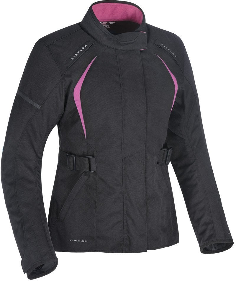 Oxford Dakota 2.0 Giacca tessile da donna nero/rosa L Figura 1