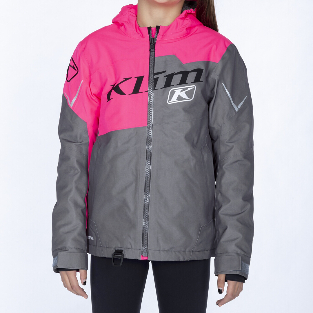 Klim Instinct Jachetă pentru snowmobile pentru tineret Gri/roz YL Figura 1